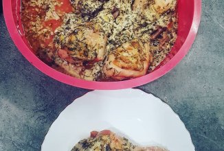 Куриные ножки в маринаде по-гречески