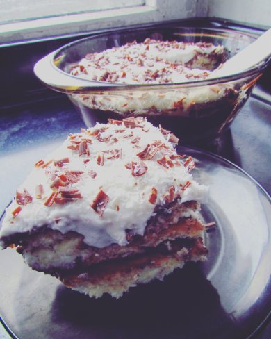 Шоколадно-кокосовый трайфл