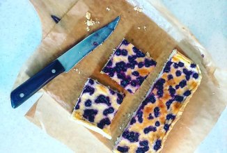 Сметанный тарт с черникой