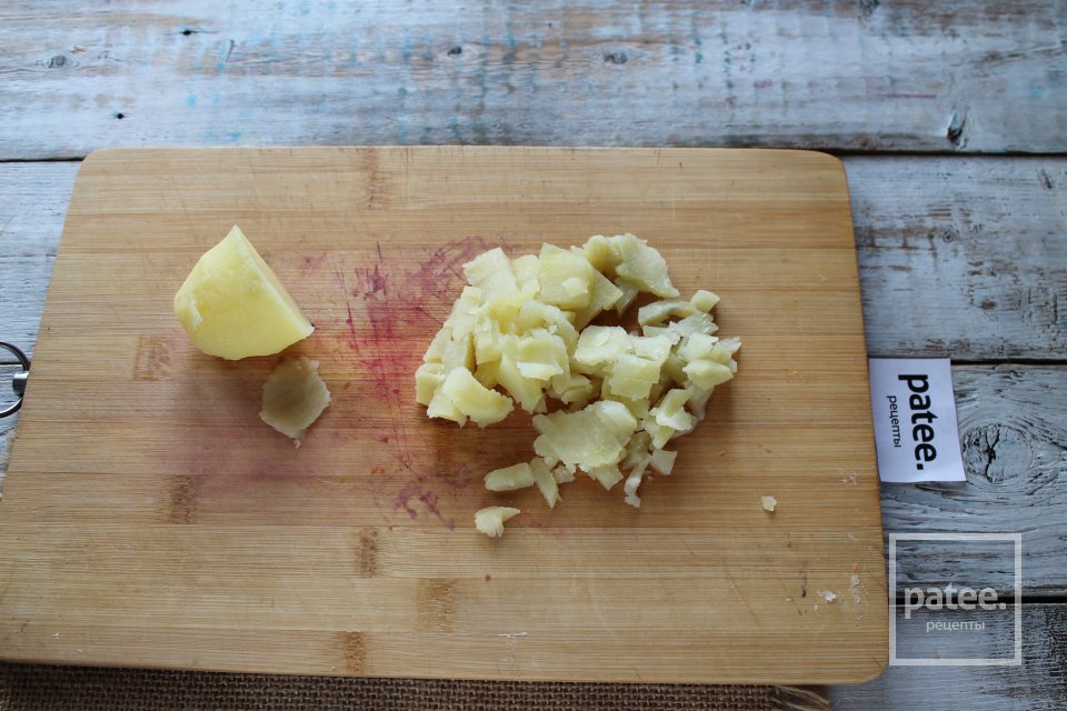 Салат Шуба с малосольной скумбрией - Шаг 5