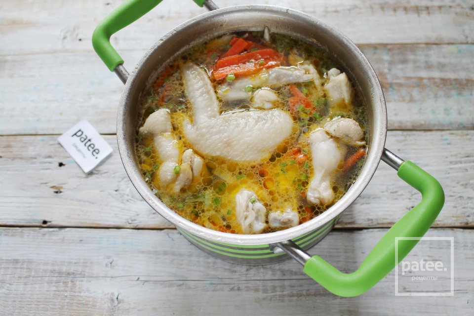 Вермишелевый суп с курицей и куркумой - Шаг 13