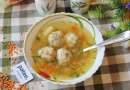 Суп с куриными фрикадельками и чечевицей