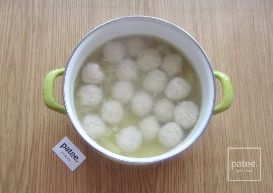 Суп с куриными фрикадельками и чечевицей - Шаг 7