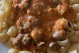 Подлива с куриными сердечками