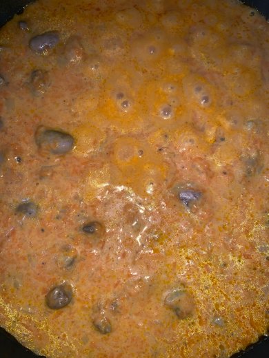 Подлива с куриными сердечками - Шаг 6