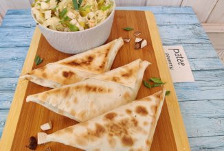 Треугольники с картофелем и грибами Хруст