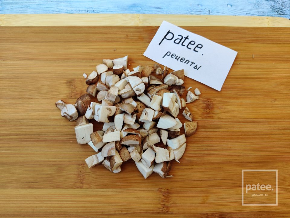 Треугольники с картофелем и грибами Хруст - Шаг 6