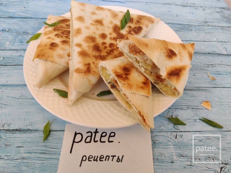 Треугольники с картофелем и грибами Хруст - Шаг 16