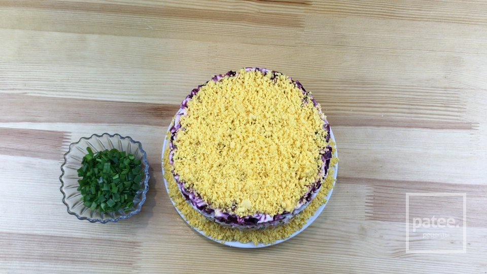 Слоеный салат Овощной торт - Шаг 12