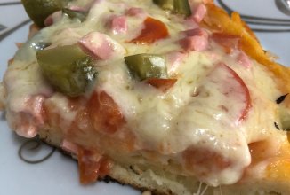 пицца на сковороде