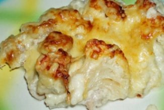 Курица, запеченная с цветной капустой