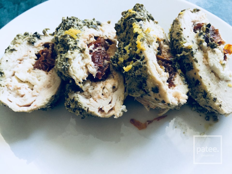 Сочная куриная грудка с вялеными томатами 😋 - Шаг 5