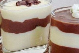 Шоколадно-ванильный пудинг