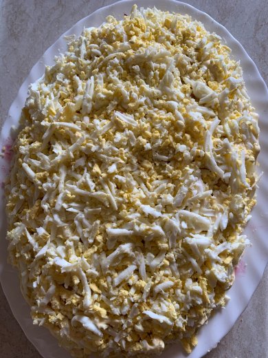 Салат сельдь под шубой - Шаг 8