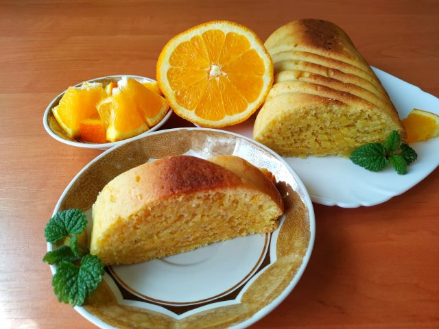 Апельсиновый домашний кекс (экономно и просто)