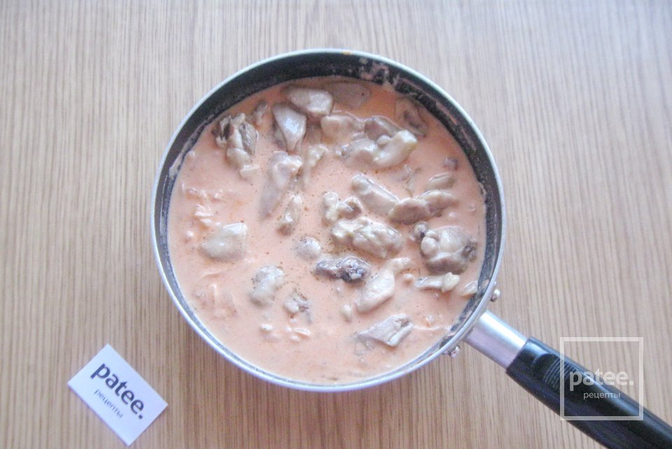 Бефстроганов из курицы - Шаг 9
