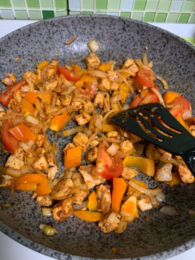 Киш с куриным филе и овощами - Шаг 4