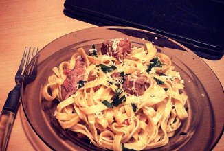 Папарделле с рагу из мяса птицы