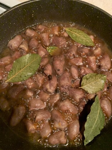 Куриные сердечки в томатно-соевом соусе - Шаг 2