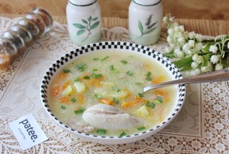 Куриный суп с манкой