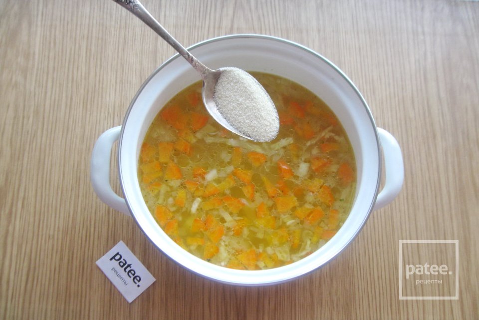 Куриный суп с манкой - Шаг 10