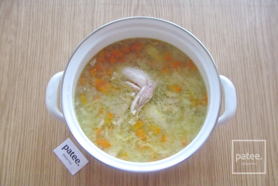 Куриный суп с манкой - Шаг 12