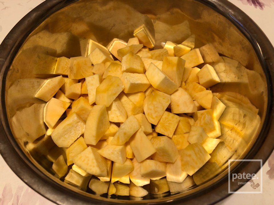 Репа, тушёная с баклажаном - Шаг 7