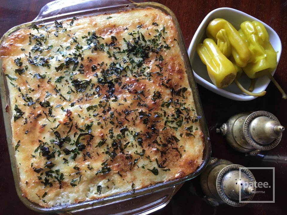 Запеканка из пюре с консервированной сардиной. - Шаг 8