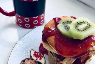 Воздушные оладья (пухлые панкейки)