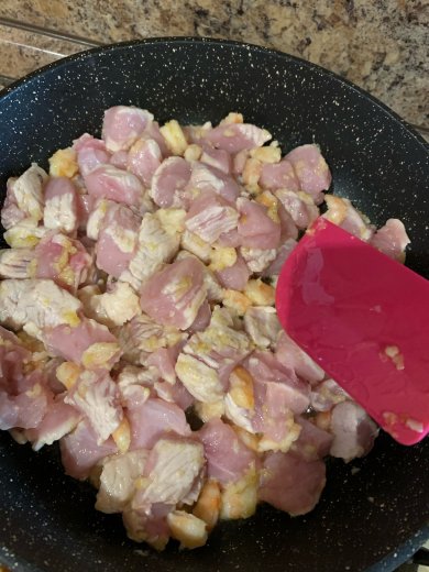 Сливочная паста с индейкой и креветками - Шаг 5