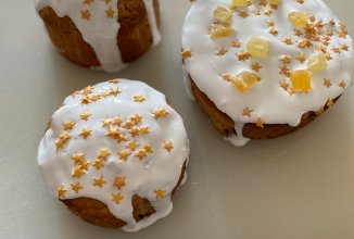 Творожный кулич без дрожжей