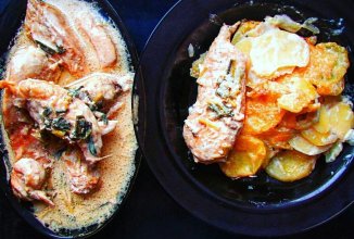 Картофель в сырном соусе а-ля де Фенуаз