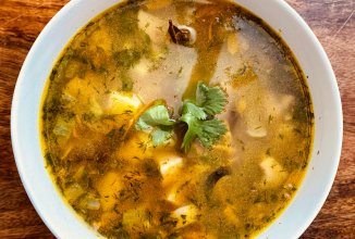 Суп с грибами и гречей