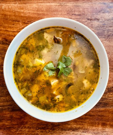 Суп с грибами и гречей - Шаг 6