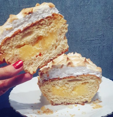 Кулич с итальянской меренгой и лимонным курдом - Шаг 3