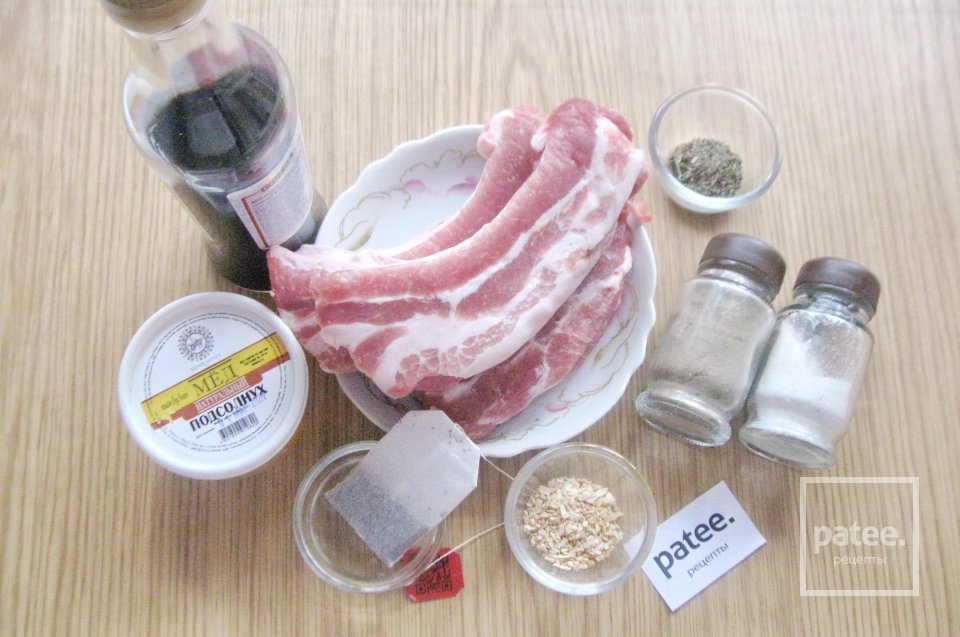 Свиные ребра в чайном маринаде - Шаг 1