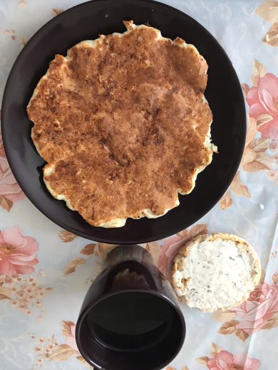 Сырная лепешка на сковороде) - Шаг 1