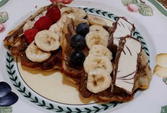 Банановые вафли