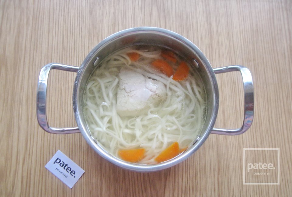 Куриный суп с лапшой удон - Шаг 7