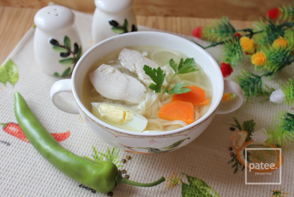 Куриный суп с лапшой удон - Шаг 9