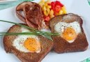 Завтрак с яйцом и хлебом!🍳