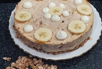 Легкий банановый чизкейк