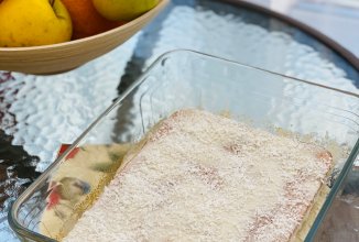 Ангельский бисквит с банановым кремом