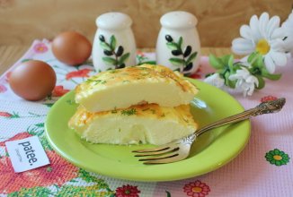 Пышный омлет в духовке