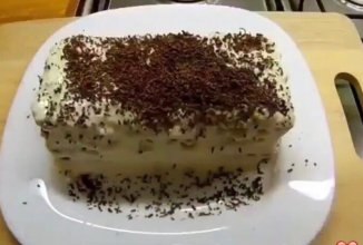 Тортик без выпечки с печеньем