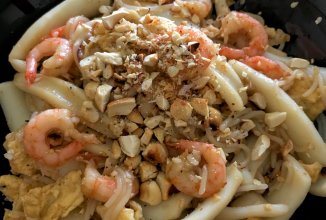 Рисовая вермишель с 🍤 🦐 креветками и кальмарами