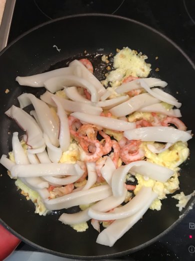 Рисовая вермишель с 🍤 🦐 креветками и кальмарами - Шаг 12