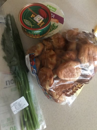 Профитроли с рикоттой и красной икрой - Шаг 1