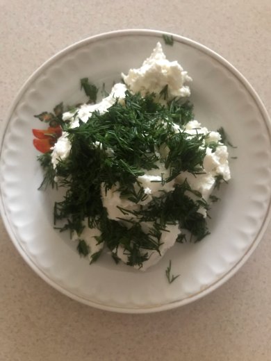 Профитроли с рикоттой и красной икрой - Шаг 2