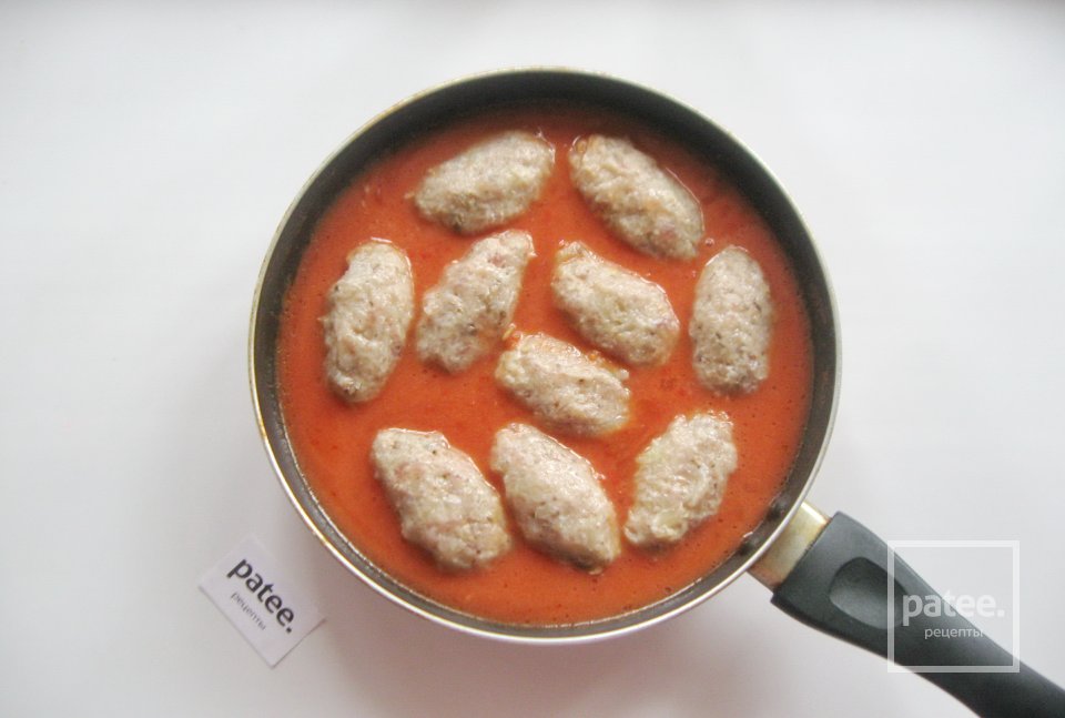 Ленивые голубцы с капустой, фаршем и грибами в томатном соусе - Шаг 16